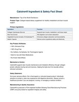 "Calotren® Clarifies Health &amp; Safety Facts: 100% Stimulant-Free Supplement, Drug-Free Weight Support"