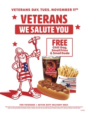 Wienerschnitzel Honors Veterans and Active-Duty Military with Free Meal on Veterans Day