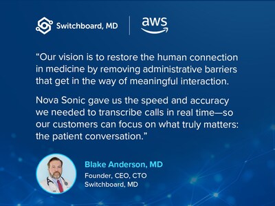 Switchboard, MD Scales Real-Time Call Automation with Amazon Nova Sonic Switchboard, MD Scales Real-Time Call Automation with Amazon Nova Sonic