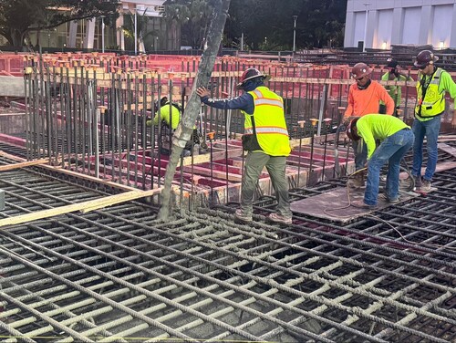 Durability benefits: High groundwater and nearby Lake Osceola made the UM project a perfect example of how crystalline waterproofing can save time and money over the long term.