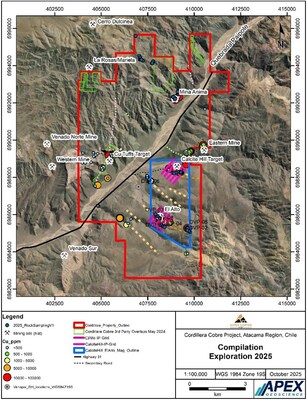 2025 Exploration Compilation Map – Cordillera Cobre Project, Atacama Region, Chile (CNW Group/Super Copper Corp.) 2025 Exploration Compilation Map – Cordillera Cobre Project, Atacama Region, Chile (CNW Group/Super Copper Corp.)