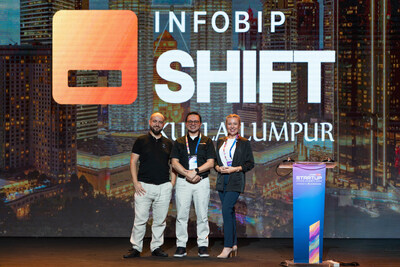 (From Left) Ivan Brezak Brkan, Developer Experience Director (Infobip Shift), Norman Matthieu Vanhaecke, Group Chief Executive Officer (Cradle) and Ruslana Reznikova, Vice President General Manager APAC & Eurasia (Infobip). (From Left) Ivan Brezak Brkan, Developer Experience Director (Infobip Shift), Norman Matthieu Vanhaecke, Group Chief Executive Officer (Cradle) and Ruslana Reznikova, Vice President General Manager APAC & Eurasia (Infobip).