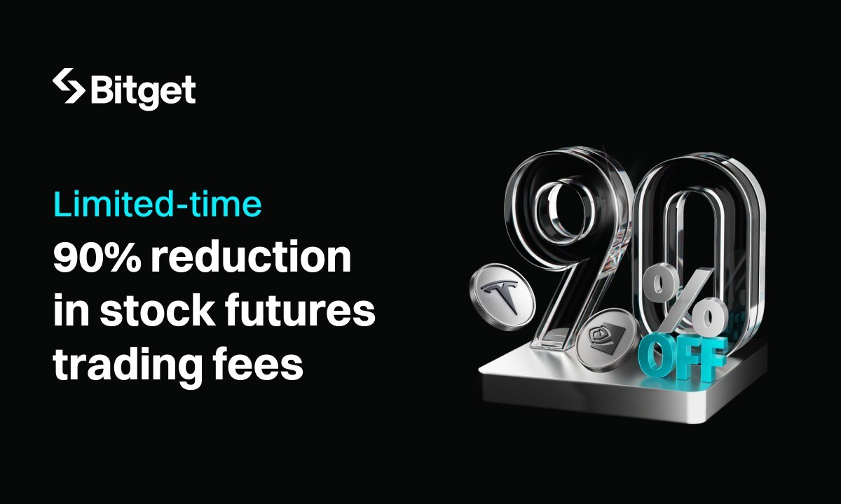 Bitget Slashes Stock Futures Trading Fees by 90% as Daily Volume Surpasses $300 Million