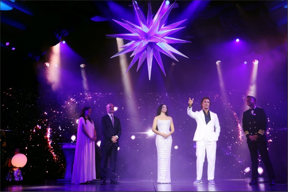 Camila and Matthew McConaughey, Co-founders of Pantalones Organic Tequila, Officially Christen Star Princess in Stellar Ceremony