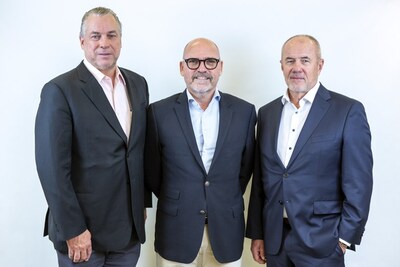 Left to right: Peter Melander (President, EPC Division, ALMACO Group), David Huchet (Program Director & Country Manager, Le ALMACO Groupe) and Vilhelm Roberts (Active Chairman of the Board, ALMACO Group) (CNW Group/Le Groupe Almaco)