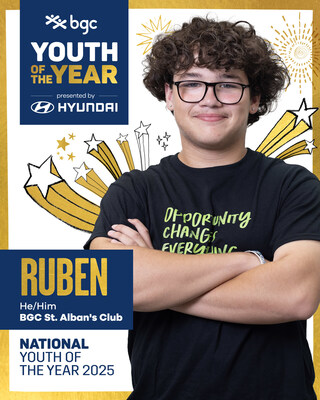Ruben - BGC Canada's National Youth of the Year (CNW Group/BGC Canada) Ruben - BGC Canada's National Youth of the Year (CNW Group/BGC Canada)
