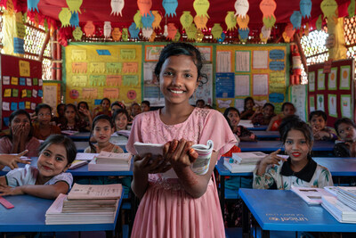 The new funding builds on ECW’s US$50.7 million in total investments in Bangladesh, which have already reached over 386,000 children, 96% of whom are Rohingya refugees. In all, these investments have built or rehabilitated 2,300 classrooms, provided financial support to 2,700 educators, and delivered essential training on disaster-risk reduction, gender, mental health and psychosocial support and other key topics to teachers and administrators working on the frontlines of this forgotten crisis.