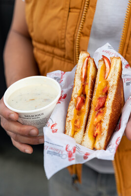 Cousins Maine Lobster Grilled Cheese and New England Clam Chowder Cousins Maine Lobster Grilled Cheese and New England Clam Chowder