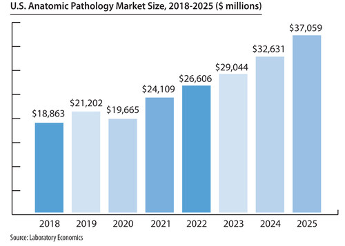 The U.S. Anatomic Pathology Market ($ millions)