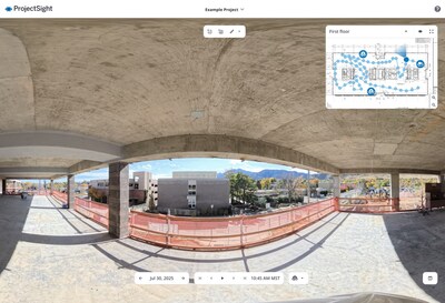 ProjectSight 360 Capture enables virtual site walk throughs, enabling remote collaboration and transparent issue tracking.