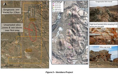 Figure 3 - Venidero Project (CNW Group/Targa Exploration Corp.)