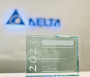 Delta reconocida por Frost &amp; Sullivan como "Empresa del Año" en Soluciones Energéticas Integradas en Europa