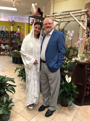 Hanan and Jamal Khashoggi's wedding, Alexandria, VA, June 2, 2018.