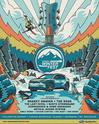 Subaru WinterFest 2026 will feature stops at five of the country’s top mountain resorts, where winter sports enthusiasts and Subaru owners can enjoy live music, food & beverage, gear demonstrations, select deserving charities to receive donations, and more. For information, visit www.subaruwinterfest.com and follow #SubaruWinterFest