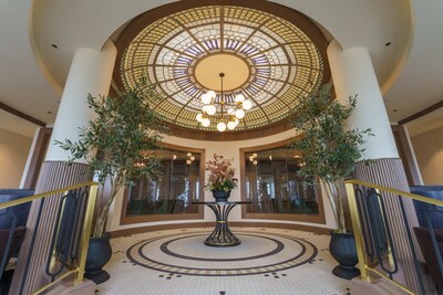 The Roof Restaurant, interior feature on the north side of the restaurant.