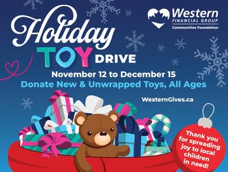 Western Communities Foundation Holiday Toy Drive. (CNW Group/Western Financial Group)