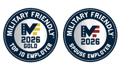 AAR earns 2026 Military Friendly® designations.