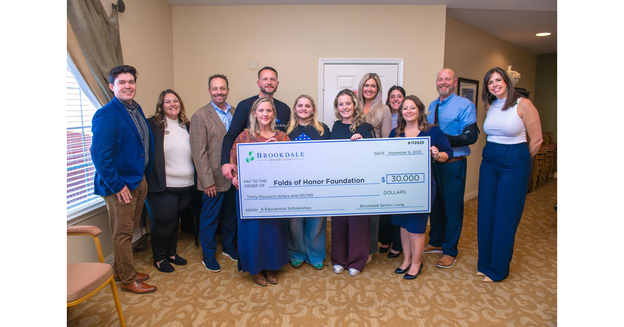 Brookdale Senior Living Honors Veterans with Donation to Folds of Honor Brookdale Senior Living Honors Veterans with Donation to Folds of Honor