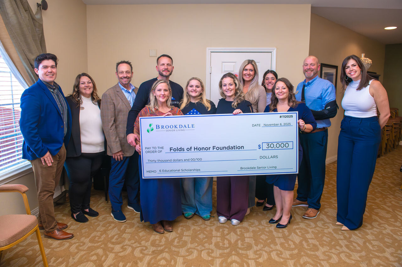 Brookdale Senior Living Honors Veterans with Donation to Folds of Honor