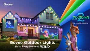 Govee Outdoor Lights Brighten Family Moments in Collaboration with Walt Disney Animation Studio's  Zootopia 2