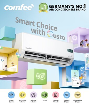 Comfee spotlights the Gusto inverter air conditioner as the flagship deal for shoppers seeking efficiency, durability and healthier indoor comfort.