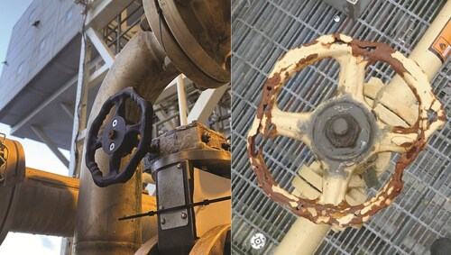 Printed handwheel installed in the field.