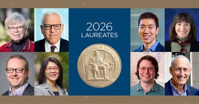 The Franklin Institute announces the 2026 Franklin Institute Award Laureates, to be celebrated in Philadelphia on April 30, 2026.