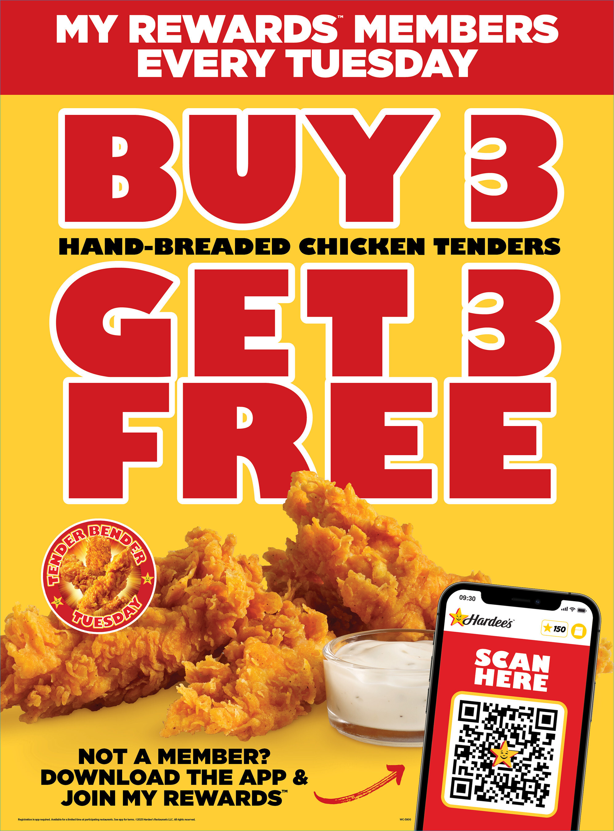 Hardee's to Host "Tender Bender Lock-In" Featuring Streamer Duke Dennis and Banana Ball Players for Epic Night of Chicken and Challenges