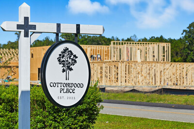 Cottonwood Place Community Sign | New Construction Homes in Tabor City, NC | Cottonwood Place by Century Complete