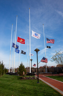 Wall of Remembrance Flags for each service branch Wall of Remembrance Flags for each service branch