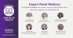 VITAS® Healthcare Hosts Free CME/CE Webinar for Healthcare Professionals During National Care at Home Month
