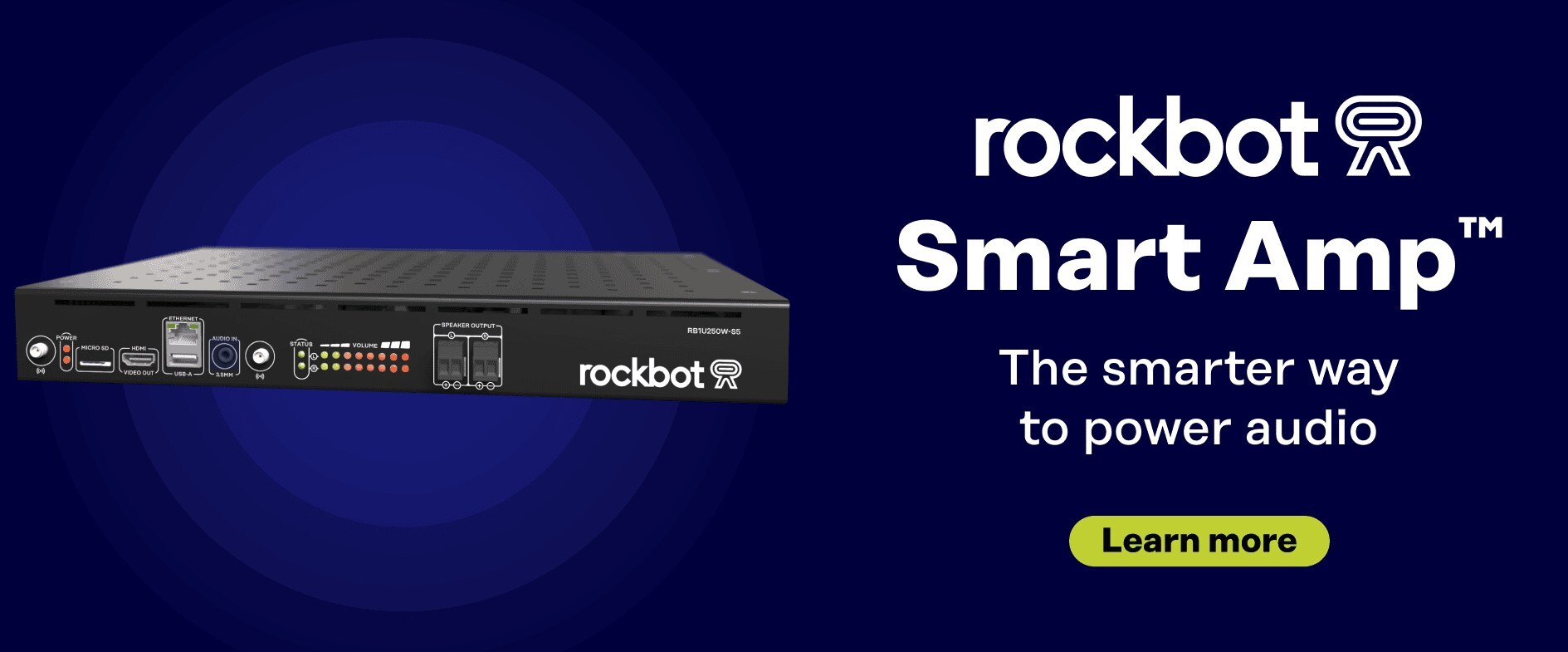 Rockbot Introduces the Rockbot Smart Amp -- the First All-in-One Media Player and Amplifier, Setting a New, Smarter Standard in A/V Solutions for Businesses