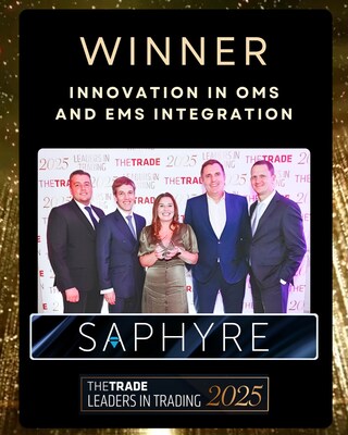 Saphyre Wins “Innovation in OMS and EMS Integration” Award from The TRADE