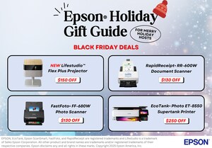 Epson Encourages Practical and Personalized Gifting for the Holidays with Black Friday Promos Across Most-Loved Home Tech