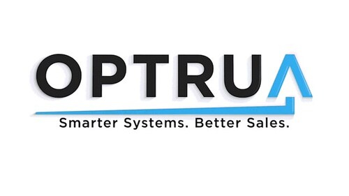 Animated Optrua logo with new tagline, "Smarter Systems. Better Sales."