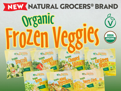 A leader in organic produce, Natural Grocers expands its 100% USDA-certified organic selection with 10 new frozen vegetables under its house brand.