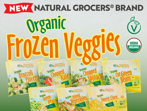 A leader in organic produce, Natural Grocers expands its 100% USDA-certified organic selection with 10 new frozen vegetables under its house brand. A leader in organic produce, Natural Grocers expands its 100% USDA-certified organic selection with 10 new frozen vegetables under its house brand.