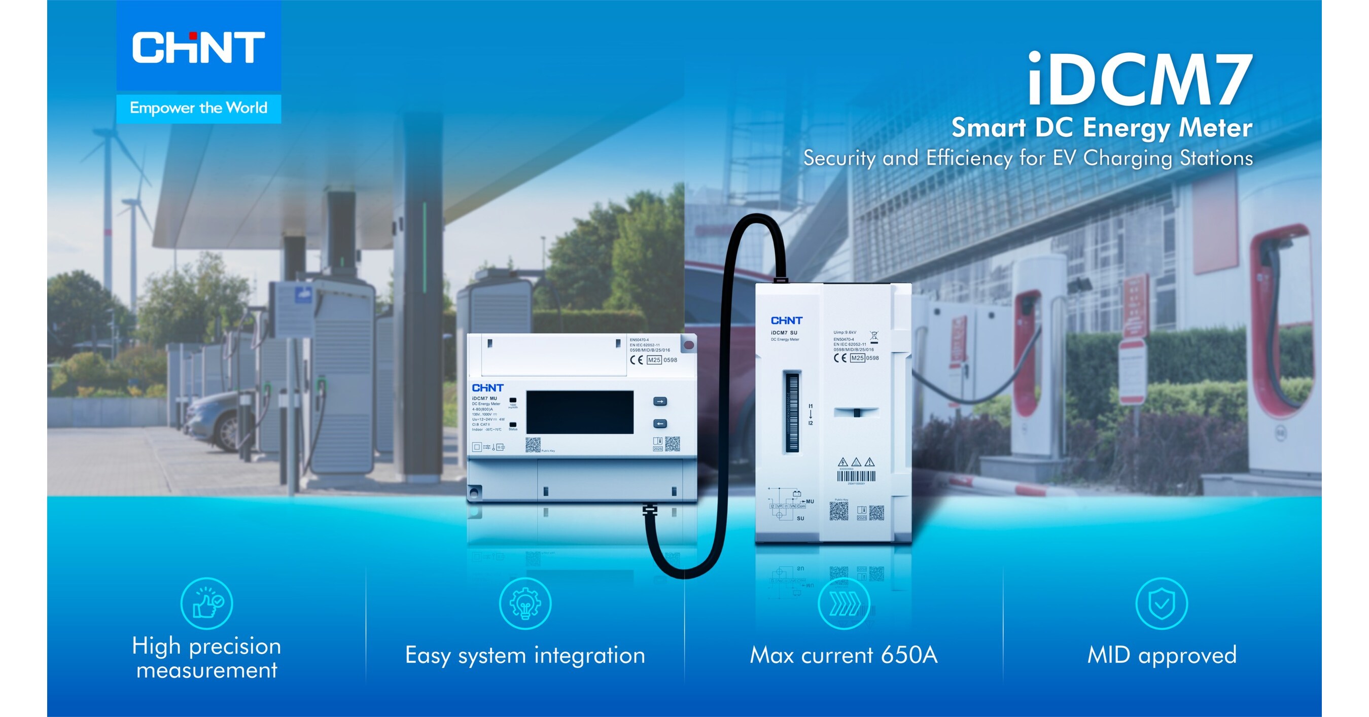 iDCM7 Smart DC Energy Meter of CHINT: Security, and Efficiency for EV Charging Stations