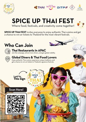 TCEB, TAT, TG, and DITP Launch “SPICE UP THAI FEST” to Elevate Thai Festivals Worldwide Through Thai Restaurant Global Network TCEB, TAT, TG, and DITP Launch “SPICE UP THAI FEST” to Elevate Thai Festivals Worldwide Through Thai Restaurant Global Network