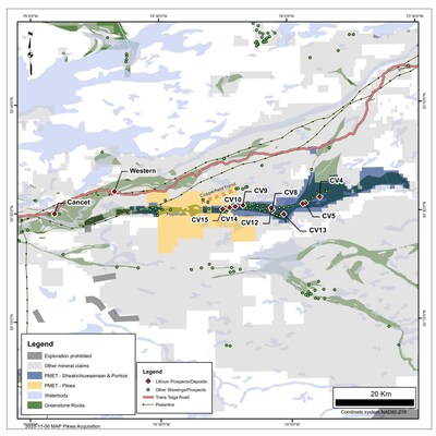 Figure 1: Pikwa Property. (CNW Group/PMET Resources Inc.) Figure 1: Pikwa Property. (CNW Group/PMET Resources Inc.)