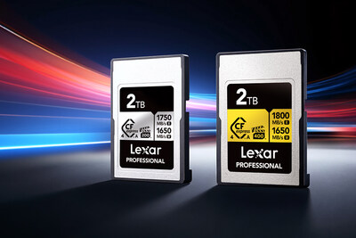Lexar 2TB GOLD and SILVER CFexpress 4.0 Type A Cards. Lexar 2TB GOLD and SILVER CFexpress 4.0 Type A Cards.