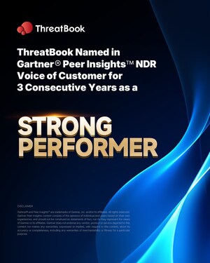 ThreatBook Peer-Recognized as a Strong Performer in the 2025 Gartner® Peer Insights™ Voice of the Customer for Network Detection and Response -- for the Third Consecutive Year