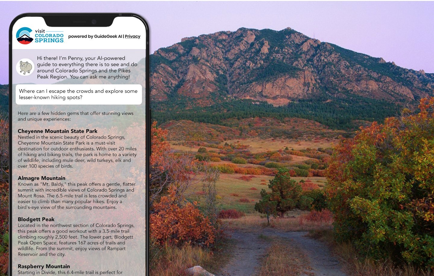 Visit Colorado Springs Introduces AI-Powered Chat Feature