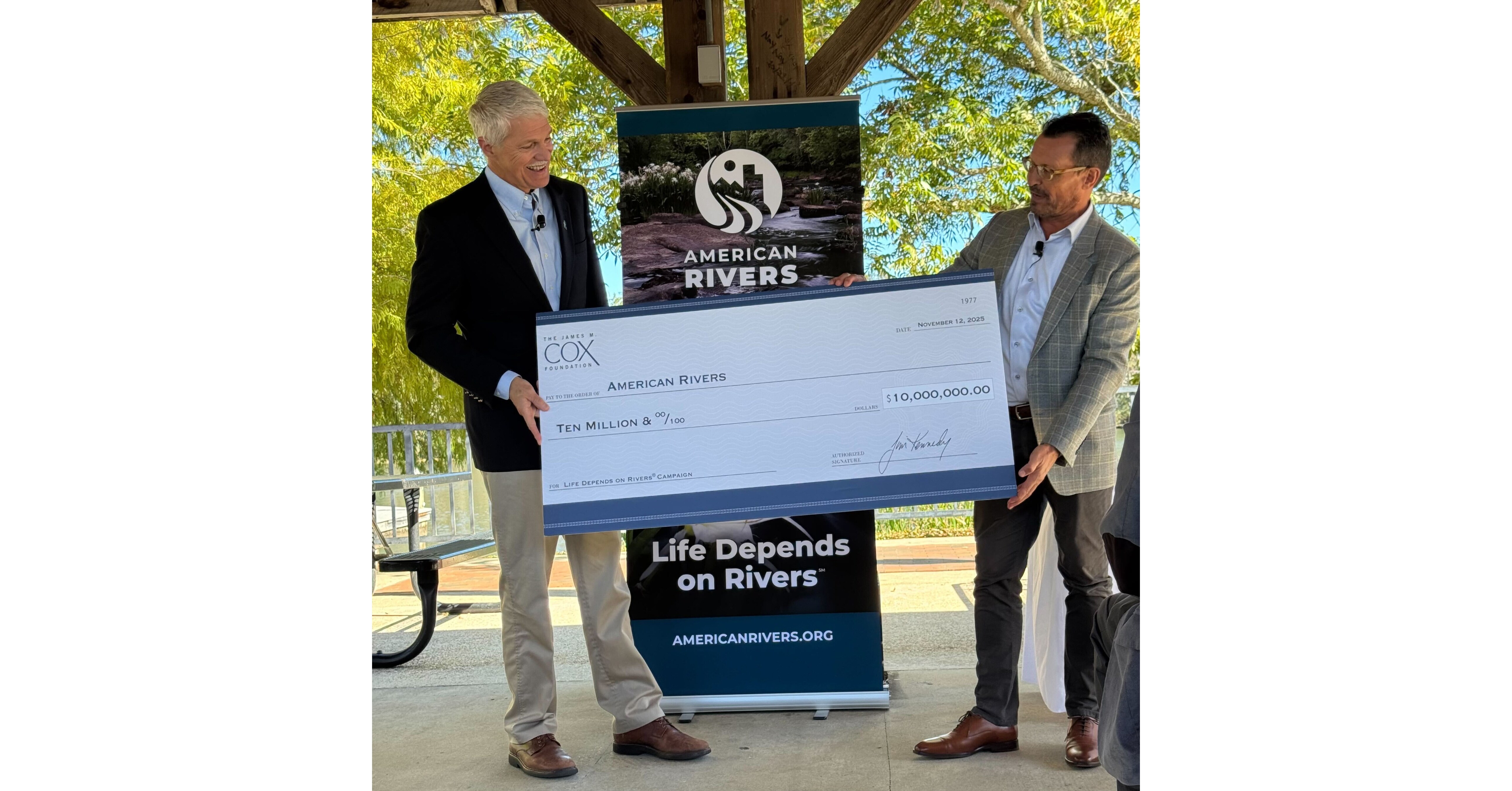 American Rivers receives $10 million gift from the James M. Cox Foundation