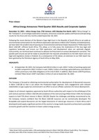 Africa Energy Announces Third Quarter 2025 Results and Corporate Update