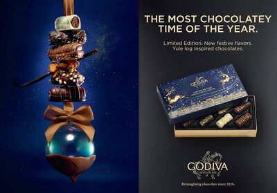 GODIVA’s 2025 campaign, “The Most Chocolatey Time of the Year,” turns chocolate into holiday magic, showcasing each piece in a festive, shimmering universe.