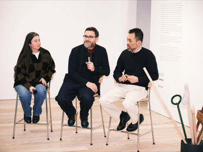 Amy Auscherman, Marco Sammicheli, and Keiji Takeuchi bring the vision of Walking Sticks & Canes to life in MillerKnoll New York’s new gallery space