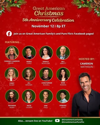 You are invited to join a Facebook Live event tonight at 8 p.m. ET to celebrate Great American Christmas 5th Anniversary with some of our elite stars. You are invited to join a Facebook Live event tonight at 8 p.m. ET to celebrate Great American Christmas 5th Anniversary with some of our elite stars.