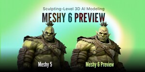 Meshy、月次成長率30%で年間反復収益1,500万ドルを達成し、次世代3D制作向けMeshy 6 Previewを公開