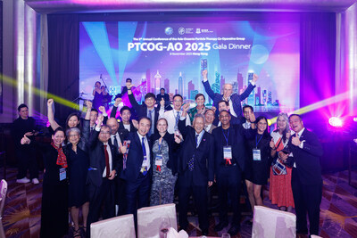 The PTCOG-AO 2025 Conference Gala Dinner was held at the Grand Hyatt Hotel on 8 November. (PRNewsfoto/HKSH Medical Group)